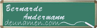 Bernarde Andermann Visitenkarte